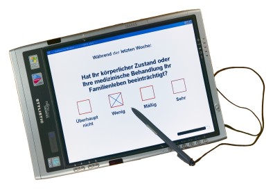 Foto: FSC ST5020 Pen-Computer mit AnyQuest for Windows und EORTC QLQ-C30